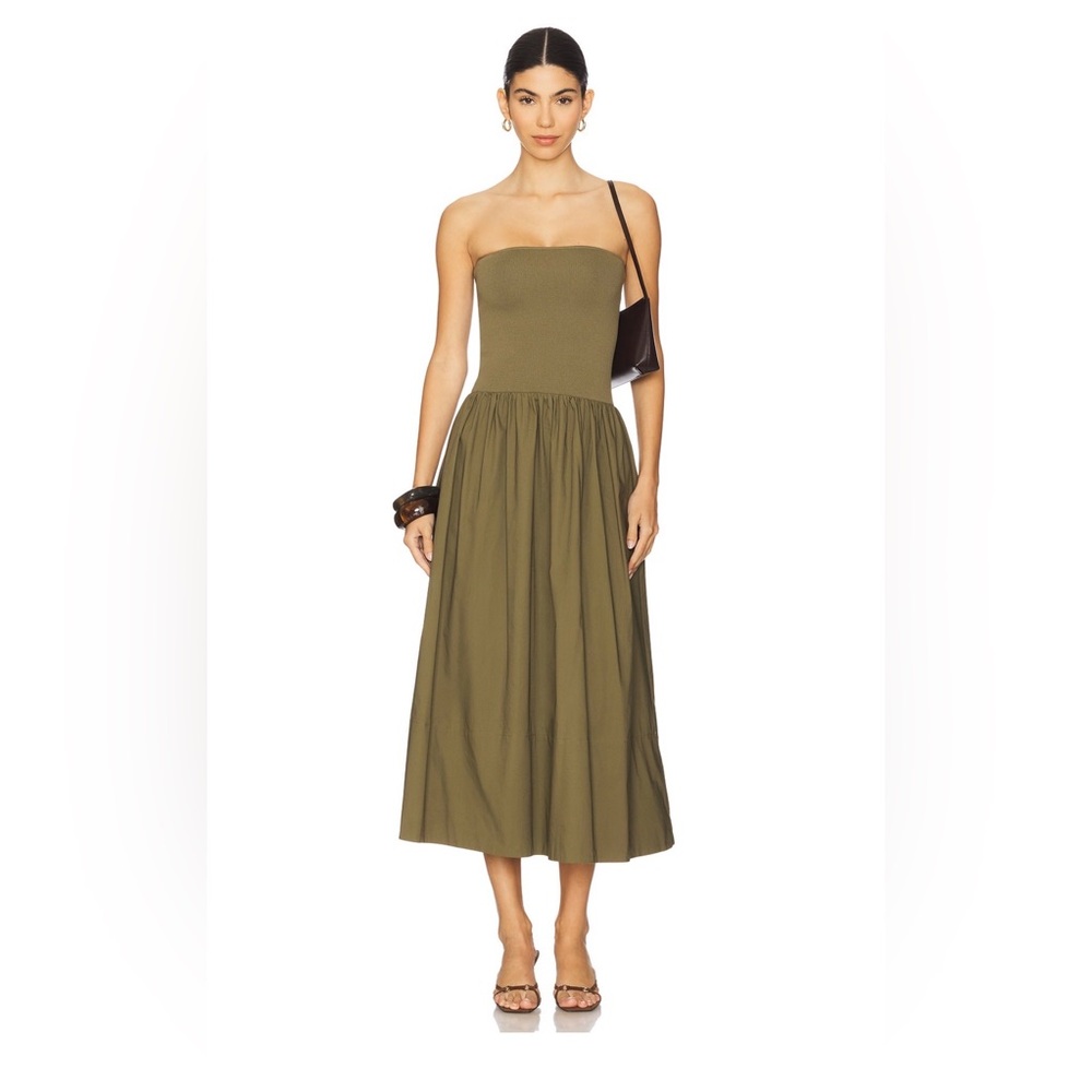 PISTOLA Mavo Tube Top Dress in Rich Olive
Dress, Size Small NWT